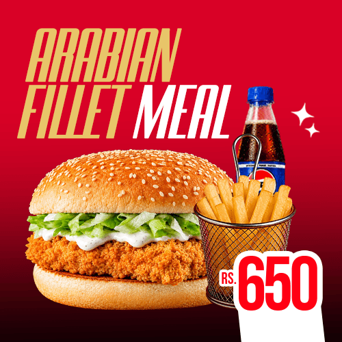 Arabian Fillet Burger Meal