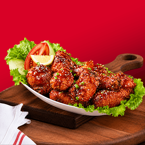 Spicy Korean Wings 12 Pcs